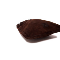 Miu Miu Shopping Suede Marrone