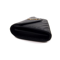 Saint Laurent Cassandre Classic Black Leather