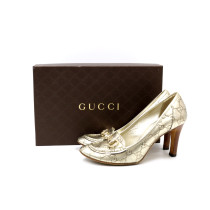 Gucci Decollete Pelle Guccissima Oro Chiaro