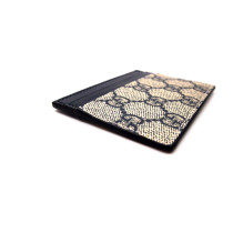 Gucci Portacarte GG Supreme Beige e Pelle Blu