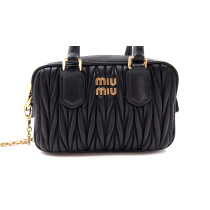 Miu Miu Arcadie Mini Matelasse Pelle Nera