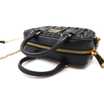 Miu Miu Arcadie Mini Matelasse Pelle Nera