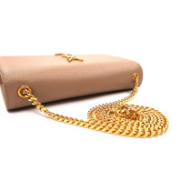 Saint Laurent Kate Medium Pelle Grain De Poudre Dark Beige