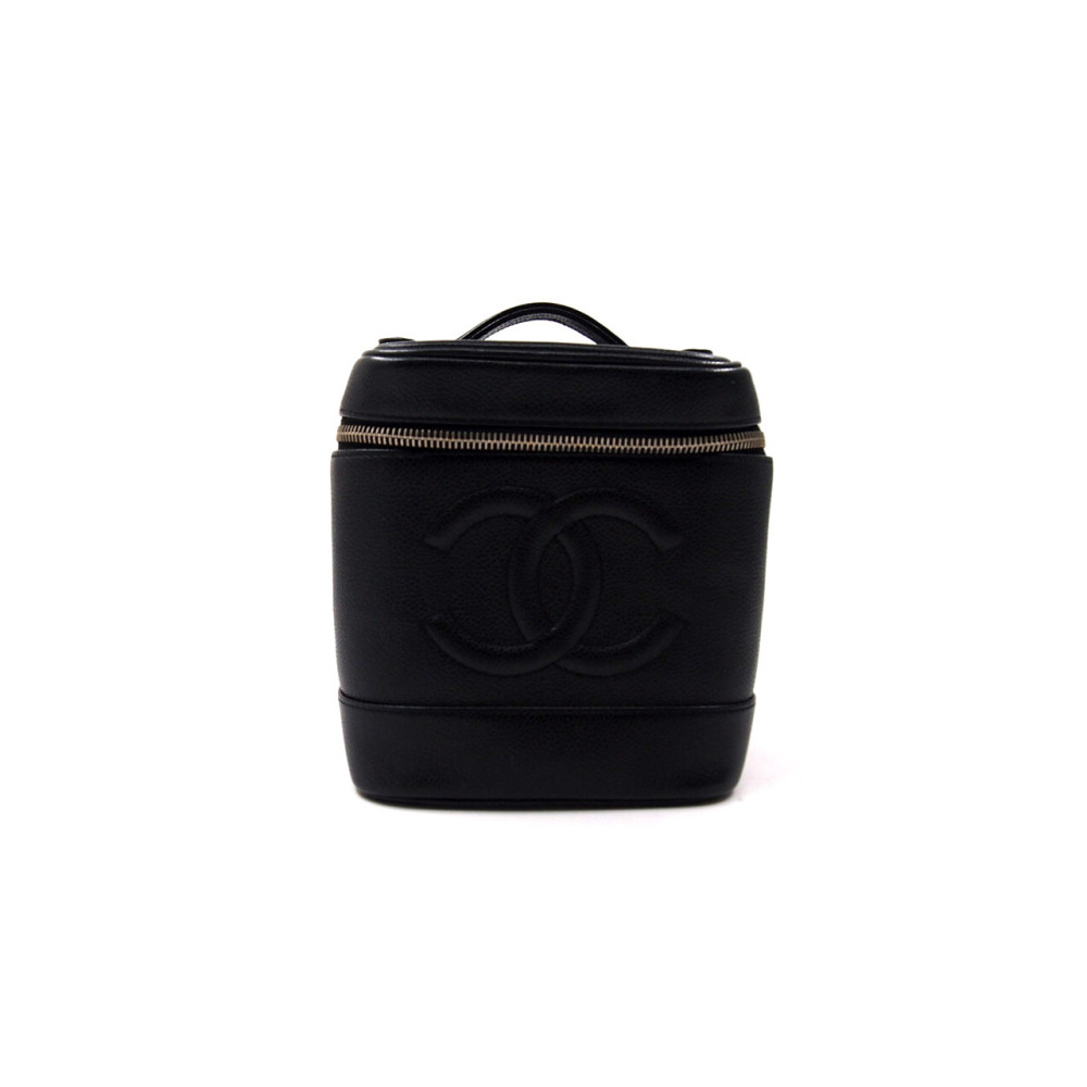 Chanel Vanity Bag Pelle Caviar Nera