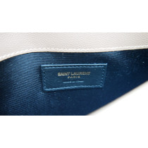 Saint Laurent Pochette Uptown Pelle Tortora