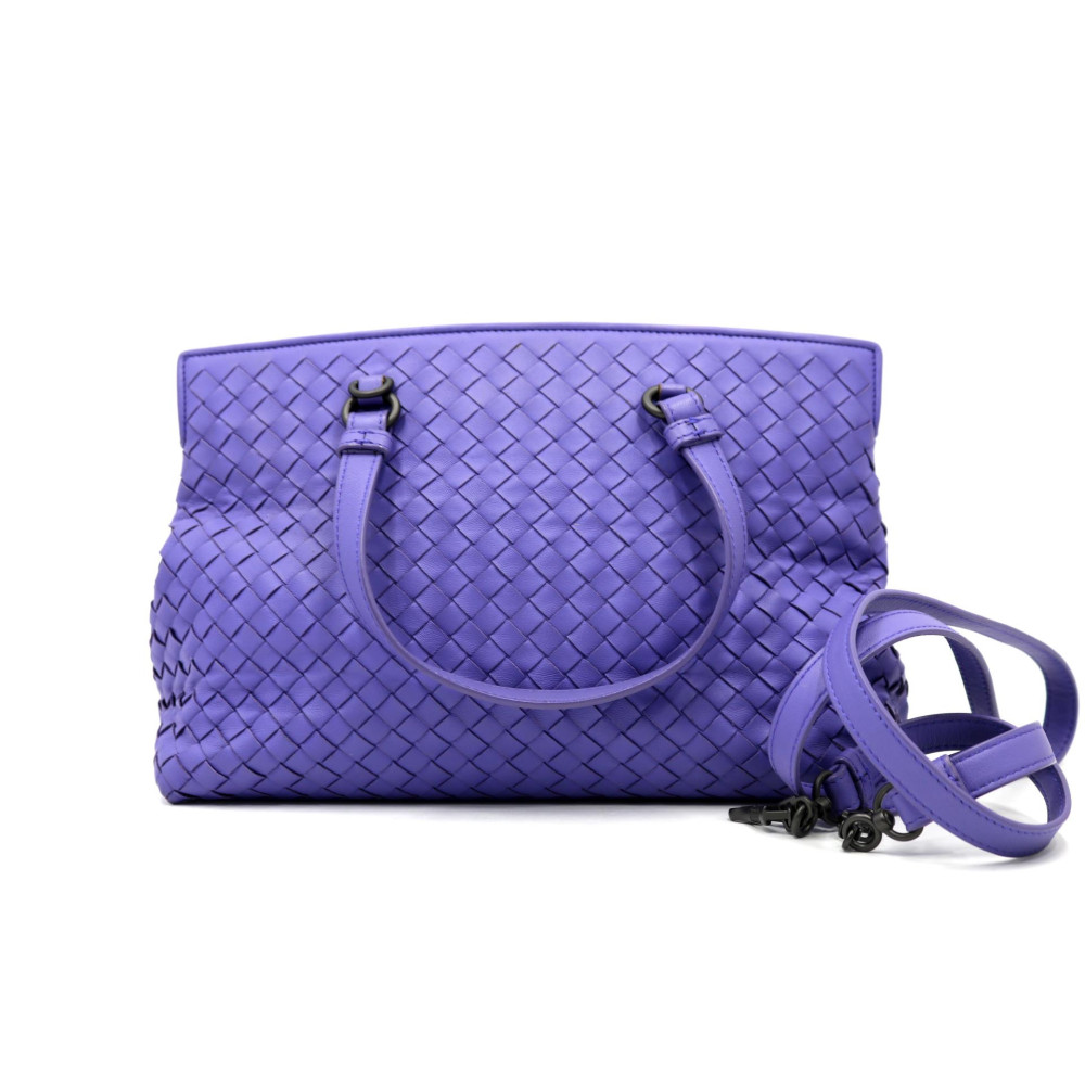 Bottega Veneta Shopping Pelle Intrecciata Viola