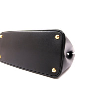 Prada Double Media Pelle Saffiano Nero