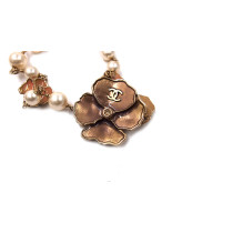 Chanel Bandage Necklace Metal and Fabric