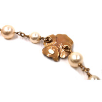 Chanel Bandage Necklace Metal and Fabric