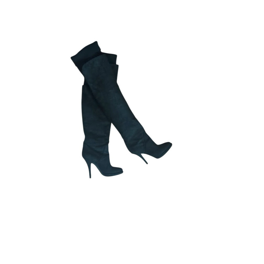 Givenchy Boots 38 Black Suede Leather