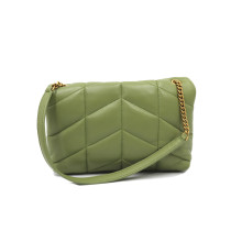 Saint Laurent Puffer Pelle Verde