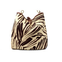 Ferragamo Shopping Juta Animalier Beige