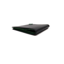 Gucci Portacarte Bi-fold Pelle Nera e Verde