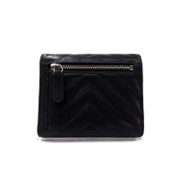 Chanel Portafoglio Classic Flap Chevron Trifold Pelle Nera