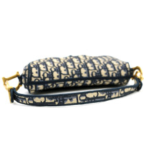 Dior Saddle Tela Blu
