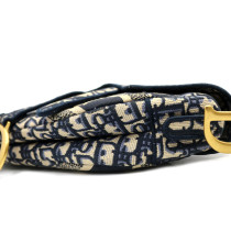 Dior Saddle Tela Blu