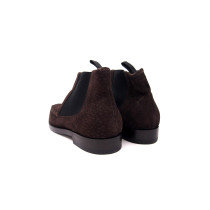 Prada Mocassini Pelle Scamosciata Marrone