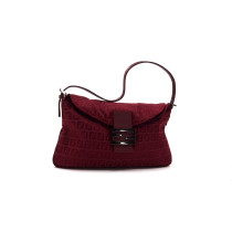 Fendi Baguette Zucca Bordeaux