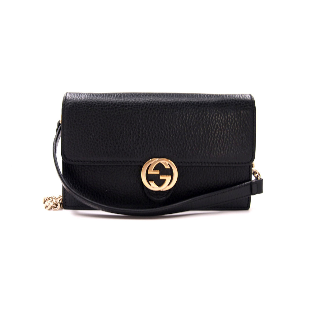 Gucci Interlocking Woc Pelle Nera