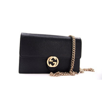 Gucci Interlocking Woc Cuir Noir