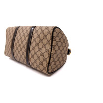 Gucci Boston Joy Bag GG e Pelle Marrone