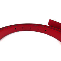 Valentino Cintura VLogo Reversibile Pelle Rosa e Rossa