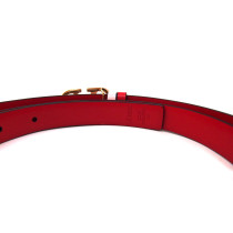 Valentino Cintura VLogo Reversibile Pelle Rosa e Rossa