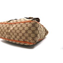 Gucci Shopping GG Beige e Pelle Arancio