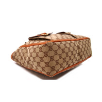 Gucci Shopping GG Beige e Pelle Arancio