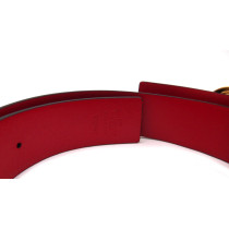 Valentino Cintura VLogo Pelle Nera e Rossa