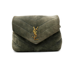 Saint Laurent Lou Lou Toy Velluto Grigio