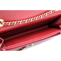 Chanel Wallet On Chain Pelle d'Agnello Rossa