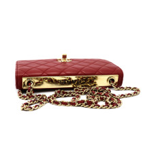 Chanel Wallet On Chain Pelle d'Agnello Rossa
