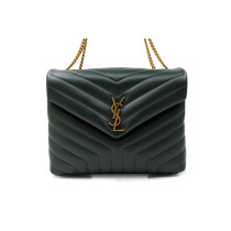 Saint Laurent Lou Lou Media Pelle Verde
