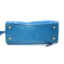 Miu Miu Shopping Pelle Azzurra