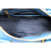 Miu Miu Shopping Pelle Azzurra