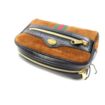 Gucci Marsupio Ophidia Pelle Scamosciata Marrone