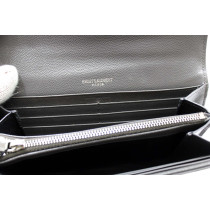 Saint Laurent Portafoglio Pelle Grigia