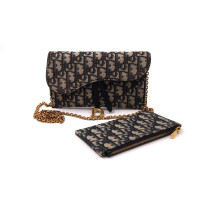 Dior Pochette Saddle Petite Toile Bleue