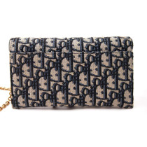 Dior Pochette Saddle Petite Toile Bleue