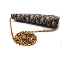 Dior Pochette Saddle Kleine Blau Leinwand