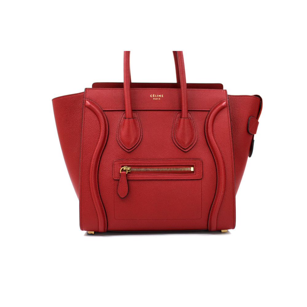 Celine Luggage Pelle Rossa