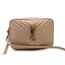 Saint Laurent Camera Bag Lou Pelle Trapuntata Beige