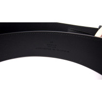 Gucci Cintura Interlocking Pelle Blu