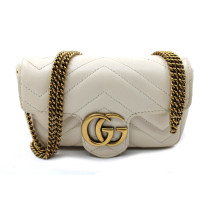 Gucci Marmont Super Mini Pelle Bianca