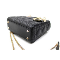 Dior Lady Dior Mini Pelle Nera