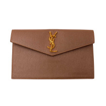 Saint Laurent Pochette Pelle Dark Beige