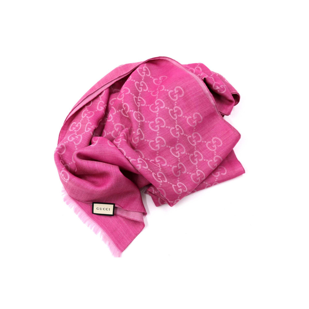 Gucci Stola Lana e Seta Fucsia