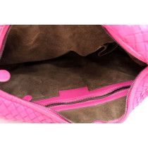 Bottega Veneta Hobo Vintage Pelle Intrecciata Fucsia