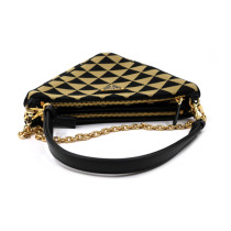Prada MultiPochette Triange Tessuto Beige e Nero